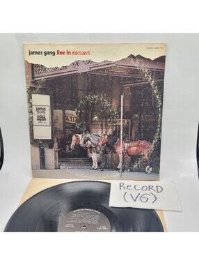 James Gang Live In Concert Vinyl Record Album Vintage 1971 Album VG